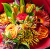 Autumn Leaves Bouquet -Warm tones of fading leaves, oranges, reds & yellows